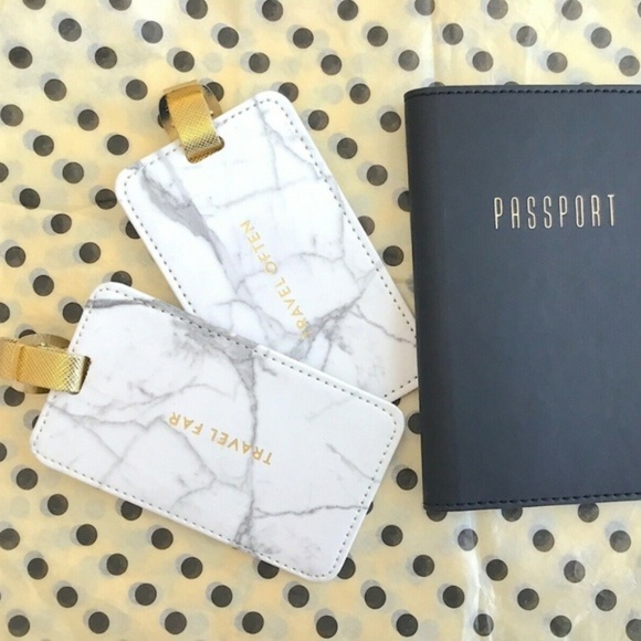 Via Lorenzo N.26 Passport Case & 2 Luggage Tags - Picture 2 of 7